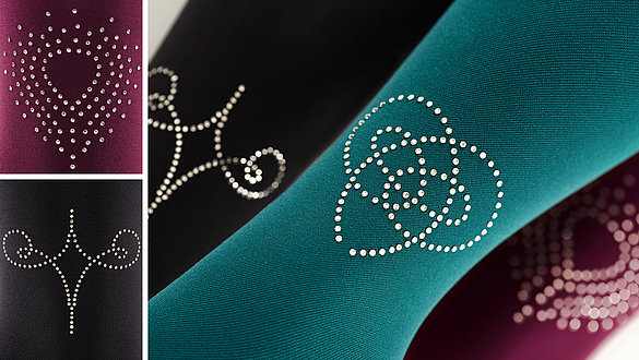Ajoutez le Desing de Crystal Swarovski disponible en 3 couleurs tendances pour le bas Élégance...Une touche de coquetterie pour vous mesdames!